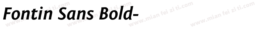 Fontin Sans Bold字体转换